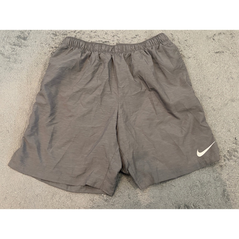 Nike Dri-FIT Mens XL Gray Athletic Running Training Shorts 9 Inch Inseam